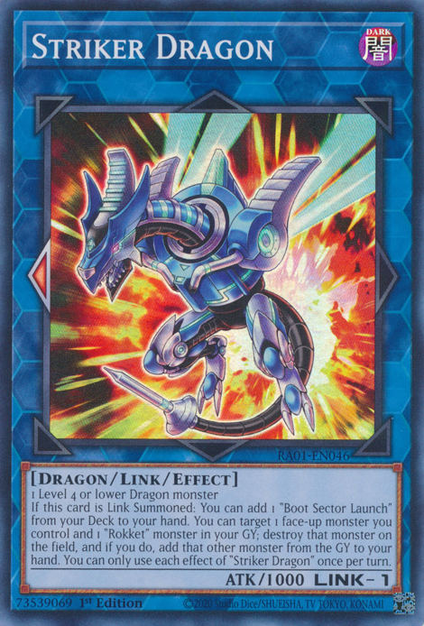Striker Dragon RA01-EN046 Ultra Ultra Rare Yu-Gi-Oh 25th Anniversary Rarity Collection in Art