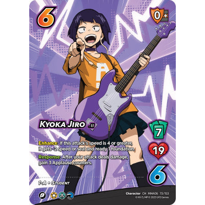 Kyoka Jiro, 73/153, XR-CH, UniVersus, MHA06 Jet Burn