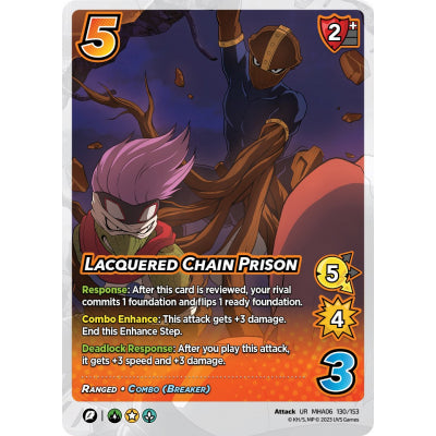 Lacquered Chain Prison, 130/153, UR, UniVersus, MHA06 Jet Burn