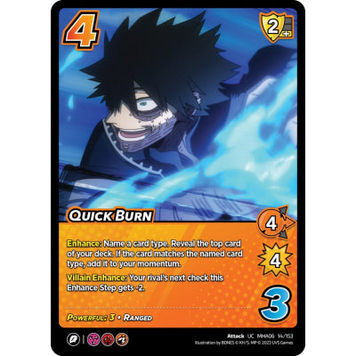 Quick Burn, 14/153, UC, UniVersus, MHA06 Jet Burn