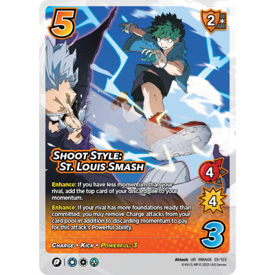 Shoot Style: St. Louis Smash, 59/153, UR, UniVersus, MHA06 Jet Burn