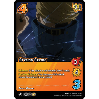 Stylish Strike, 4/153, C, UniVersus, MHA06 Jet Burn