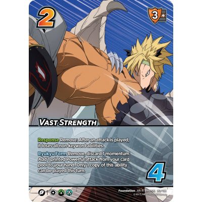 Vast Strength, 90/153, XR-R, UniVersus, MHA06 Jet Burn